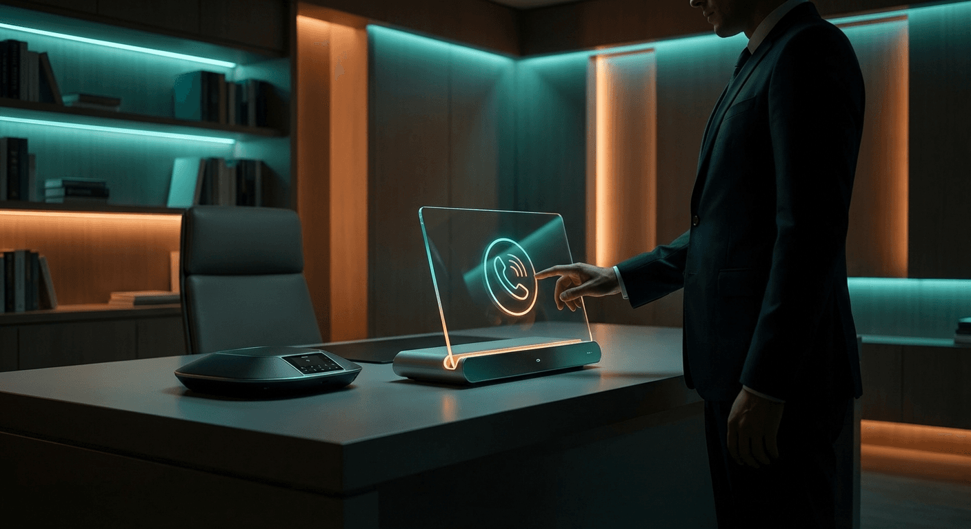 AI receptionist answering business calls